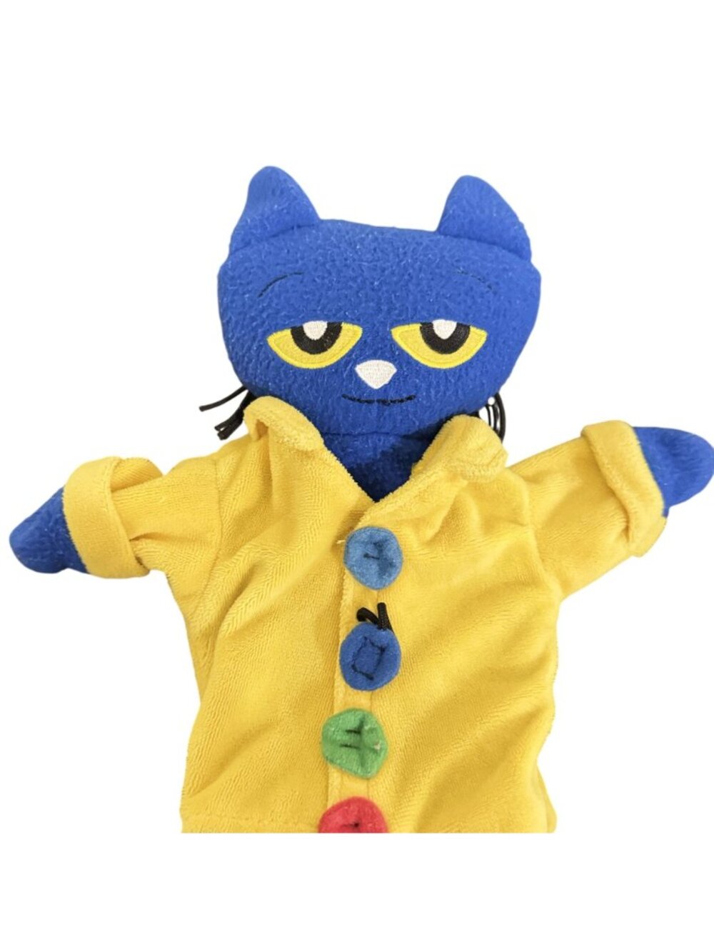 Vintage Pete the Cat Groovy Buttons Plush Puppet Stuffed Animal 14” - Picture 4 of 10
